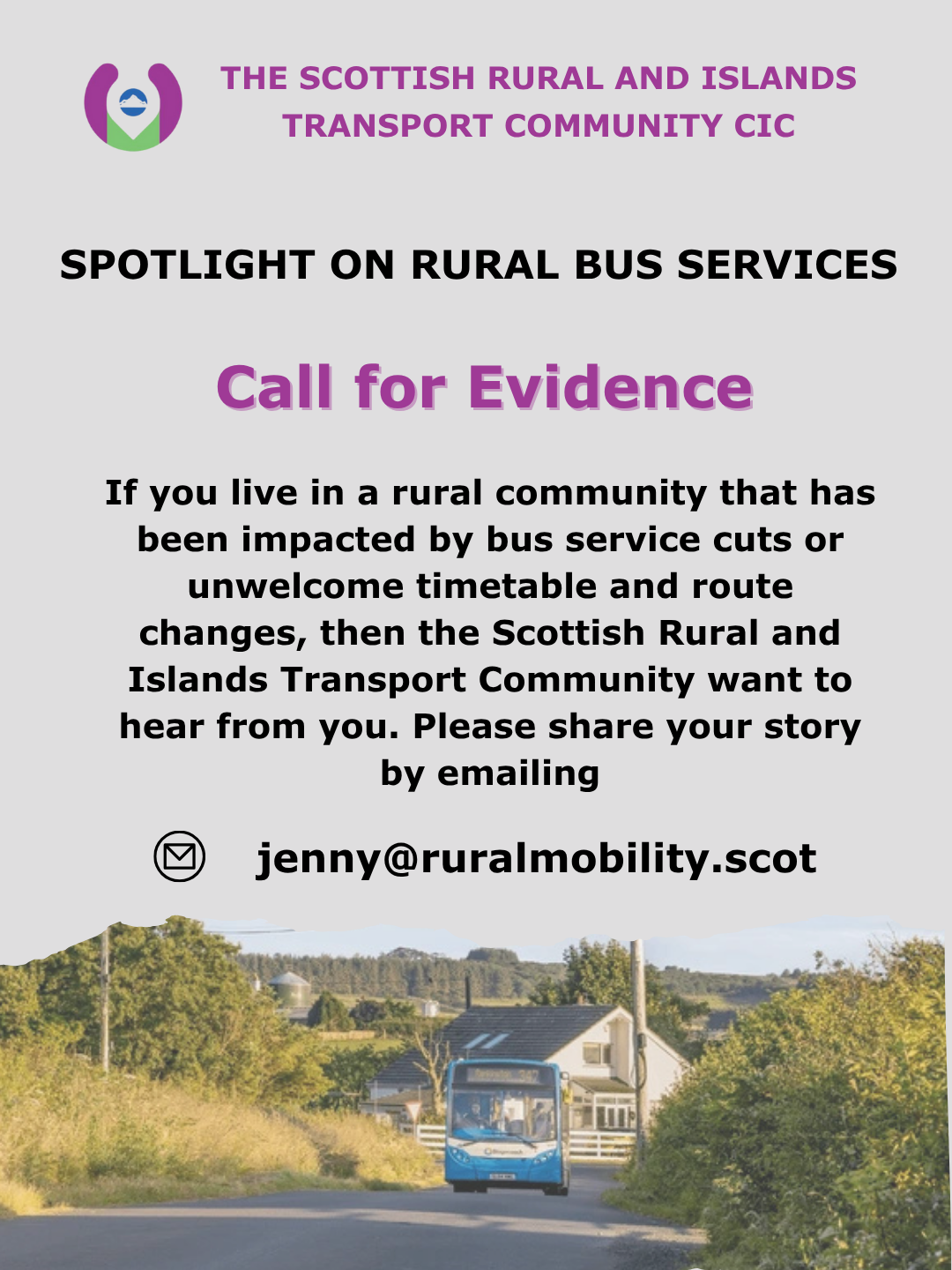 Rural Bus Services Call for Evidence Instagram Sharable Graphic