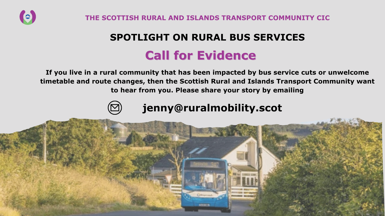 Rural Bus Services Call for Evidence XTwitter Sharable Graphic